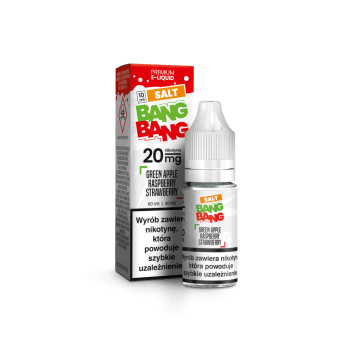 BANG BANG GREEN APPLE RASPBERRY STRAWBERRY SALT 20MG 10ML