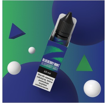 LIQUID VJUICE GO+ 10ML - BLUEBERRY MINT 6MG, 10ML